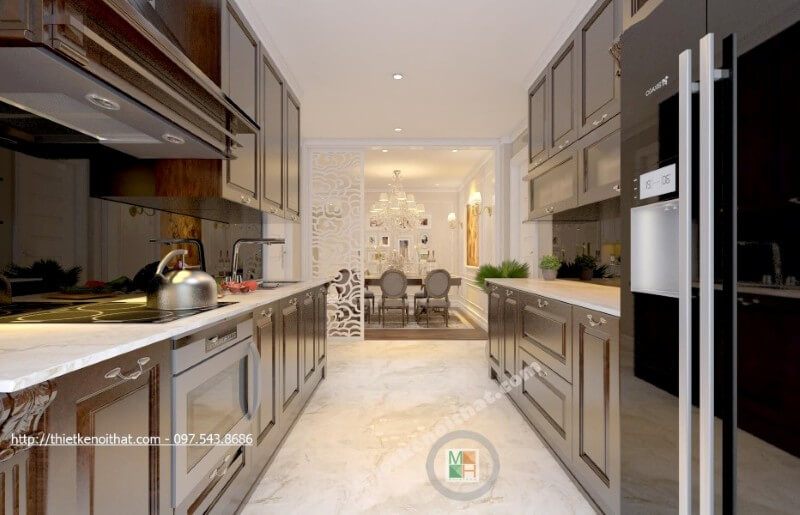 Mẫu tủ bếp đẹp được nhiều gia chủ yêu thích và lựa chọn nhiều trong vài năm trở lại đây.