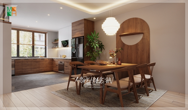 . Bộ bàn ăn 6 ghế gỗ với đệm da hiện đại cung cấp một không gian thoải mái và tiện nghi để thưởng thức những món ăn hằng ngày với mức độ thẩm mỹ cao.
